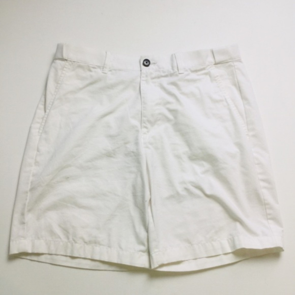 Croft & Barrow Men’s White Flat Shorts Size 34 - Picture 2 of 8